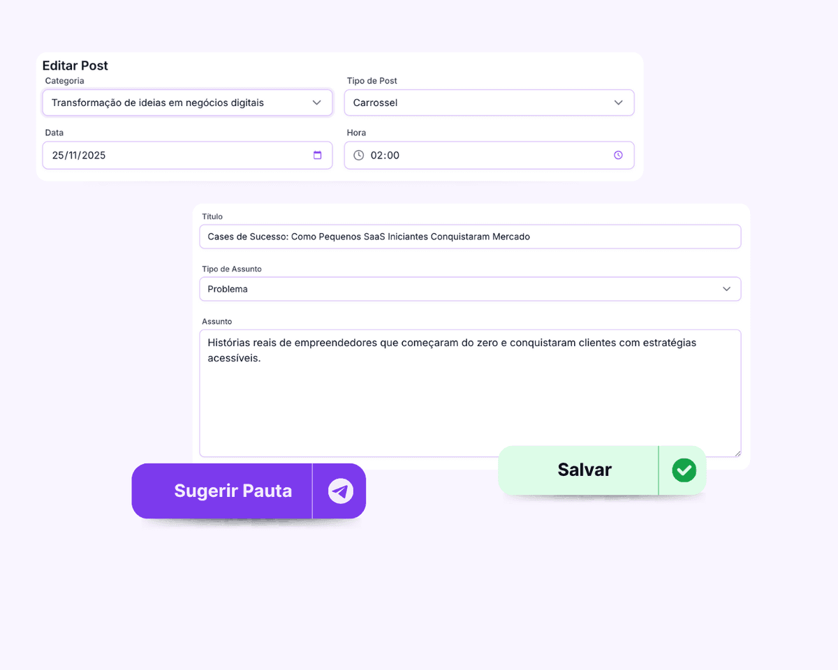 Contents Pilot screen showing AI automatically generating content and design